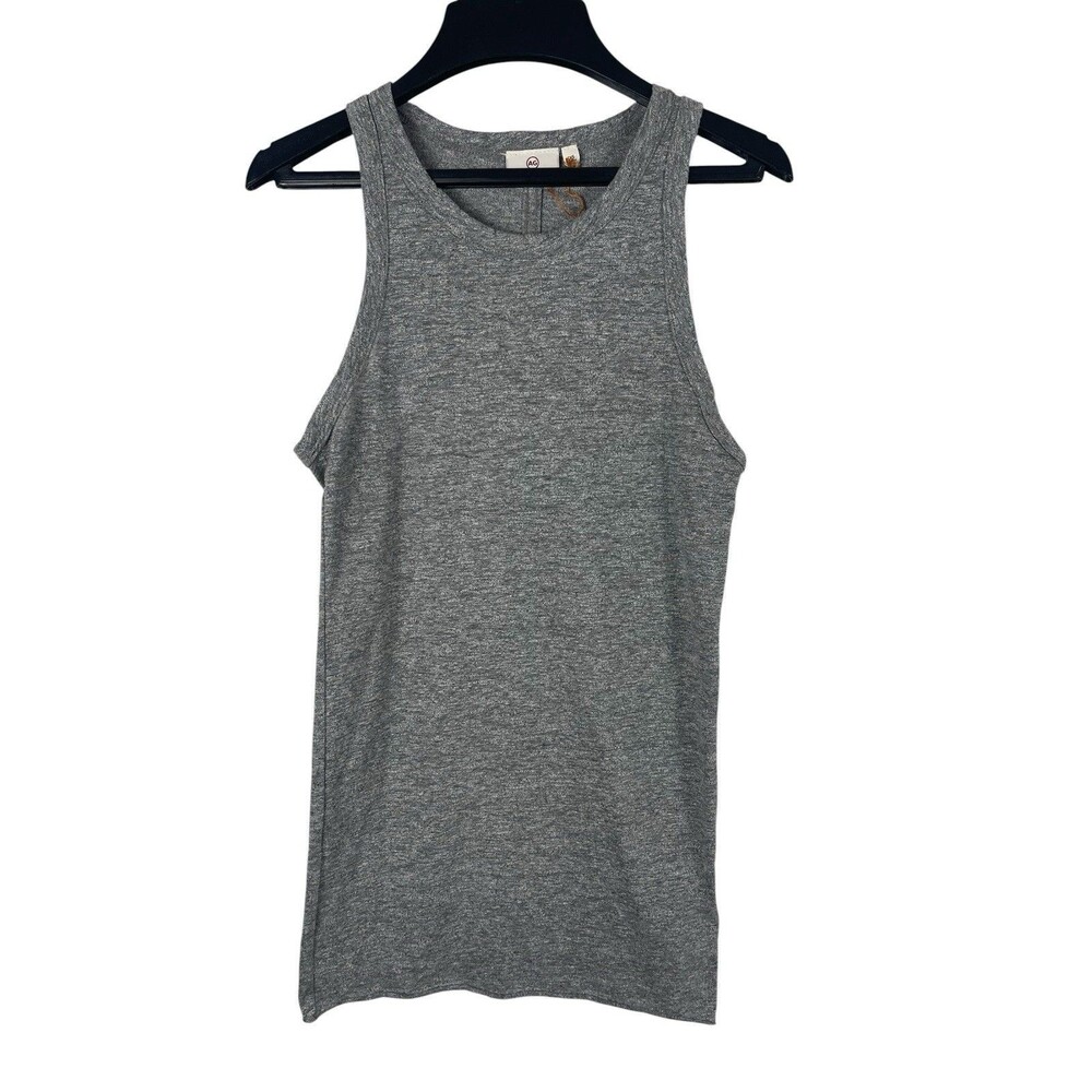 AG Adriano Goldschmied XS Gray Marled Tank Top Sleeveless Stretch Minimalist